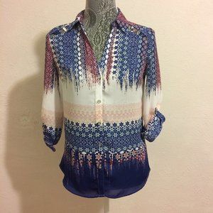 Candies Pink/Blue Tunic Blouse